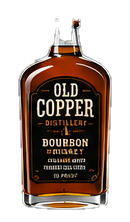 Old Copper Bourbon Whiskey bottle concept